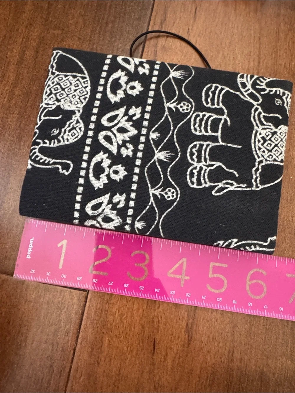 Black & White Elephant-Print Notebook